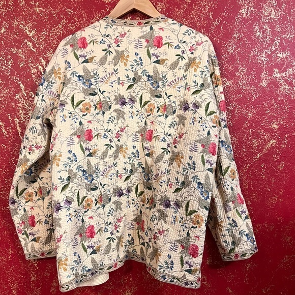 SAM HILU Vintage Reversible Floral Quilted Jacket XL - Picture 2 of 16